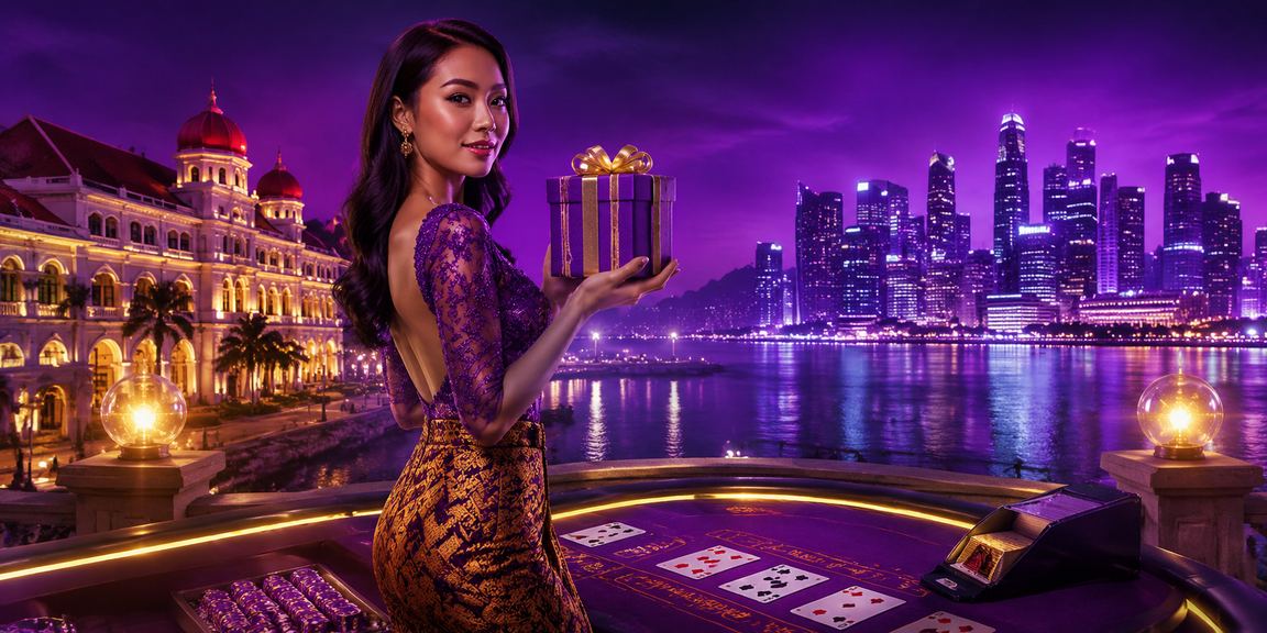 Permainan baccarat di tepi pantai tropis dengan suasana santai dan elegan