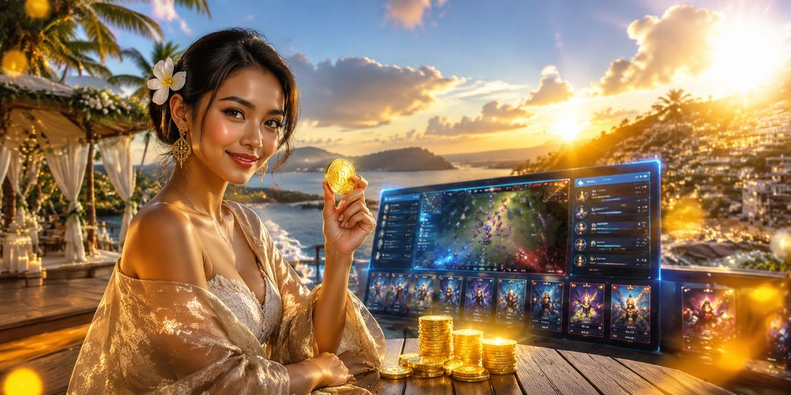 Pengguna menikmati esports betting di pantai bersama glorybet77