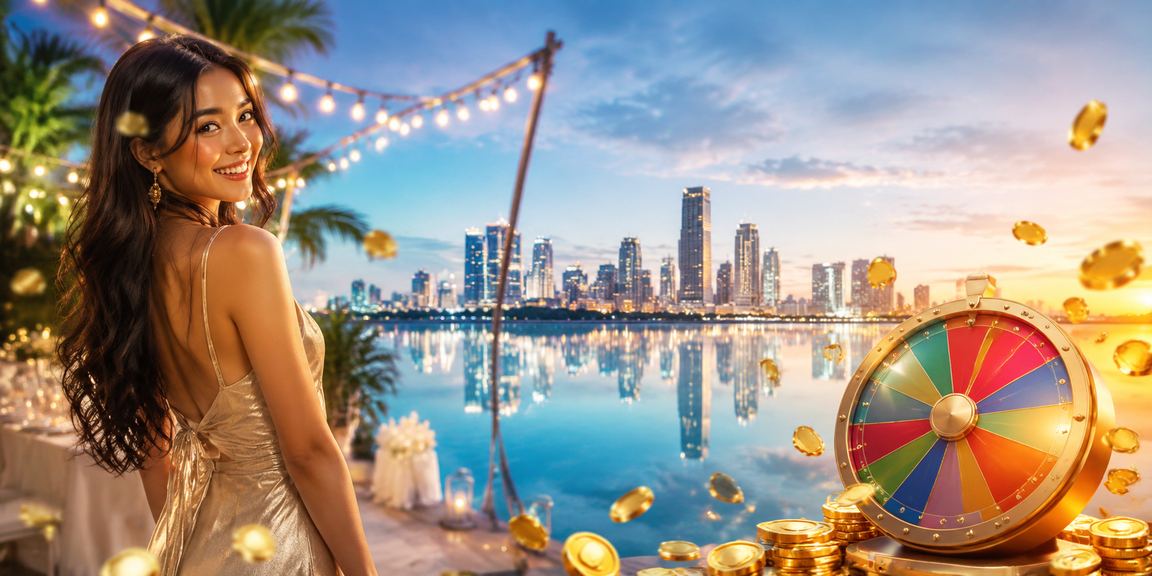 Momen lucky draw di tepi pantai dengan antusiasme peserta yang tinggi